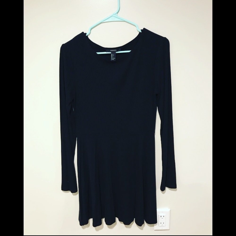 Black mini dress